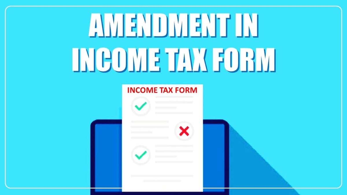 CBDT notifies amendment in Income Tax Form 3CD (TAR), 3CEB and 65 for FY 2023-24