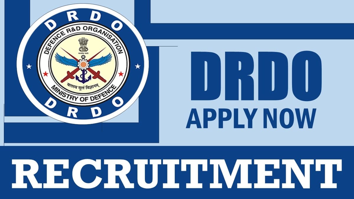 DRDO Recruitment 2024: New Opportunity Out, Check Post, Qualification, Age Limit and How to Apply