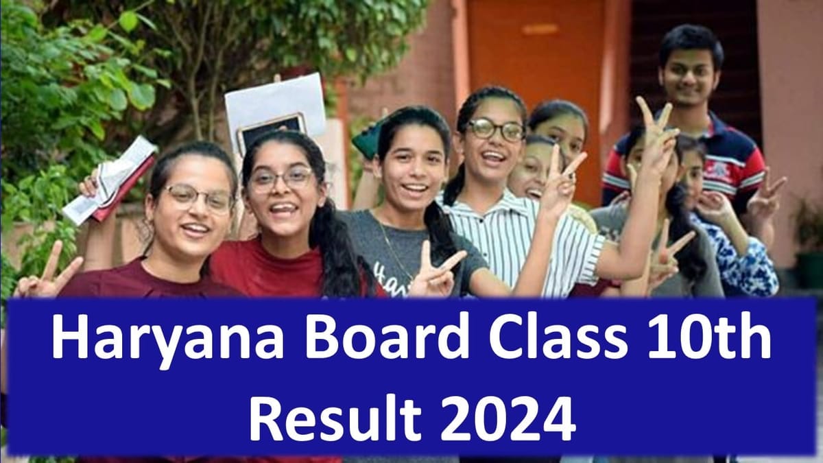 HBSE Class 10th Result 2024 Live Updates: Haryana Board Class 10 Result is coming on this date