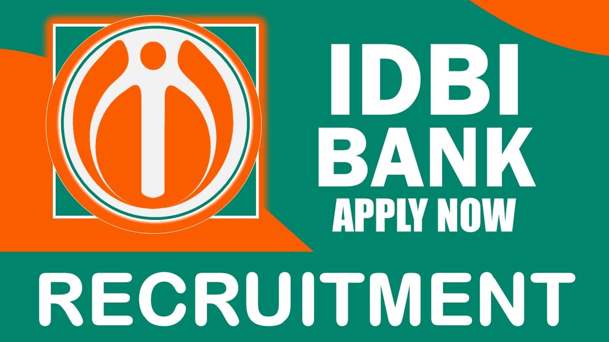 IDBI Bank Recruitment 2024: Check Vacancy, Post, Age, Qualification, Salary and Application Procedure