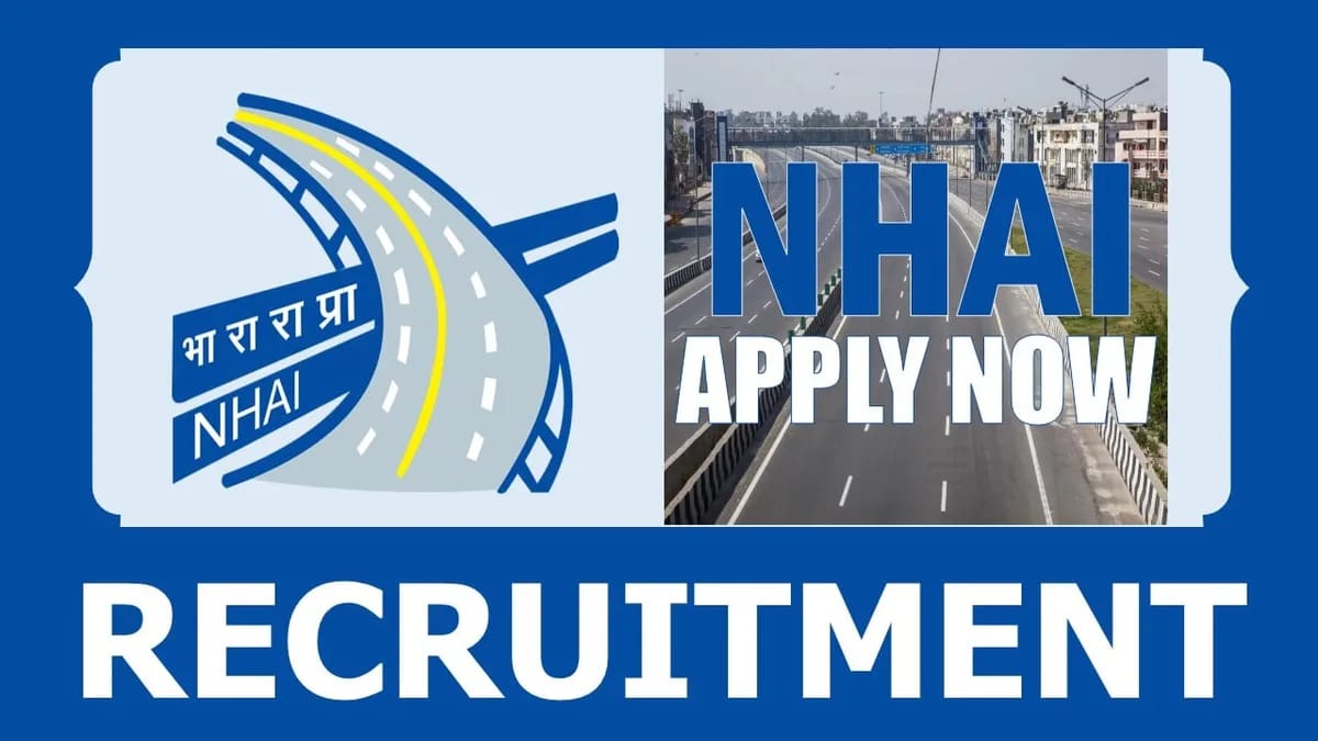 NHAI Recruitment 2024: New Opportunity Out, Check Post, Age Limit, Qualification, Salary and Procedure to Apply