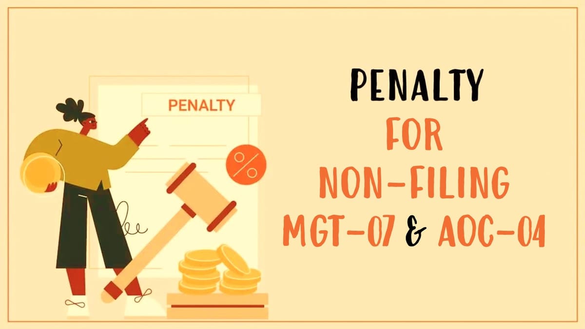 Penalty of Rs. 40 Lakhs levied u/s 137 for Non-Filing MGT-07 and AOC-04