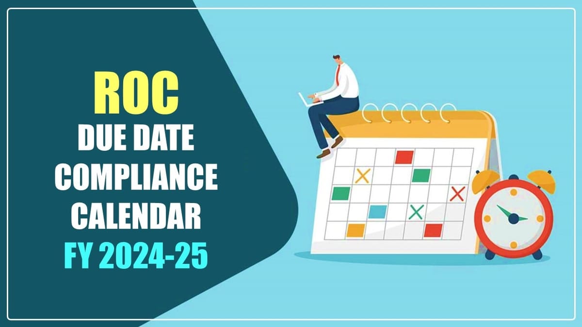 ROC Due Date Compliance Calendar FY 2024-25