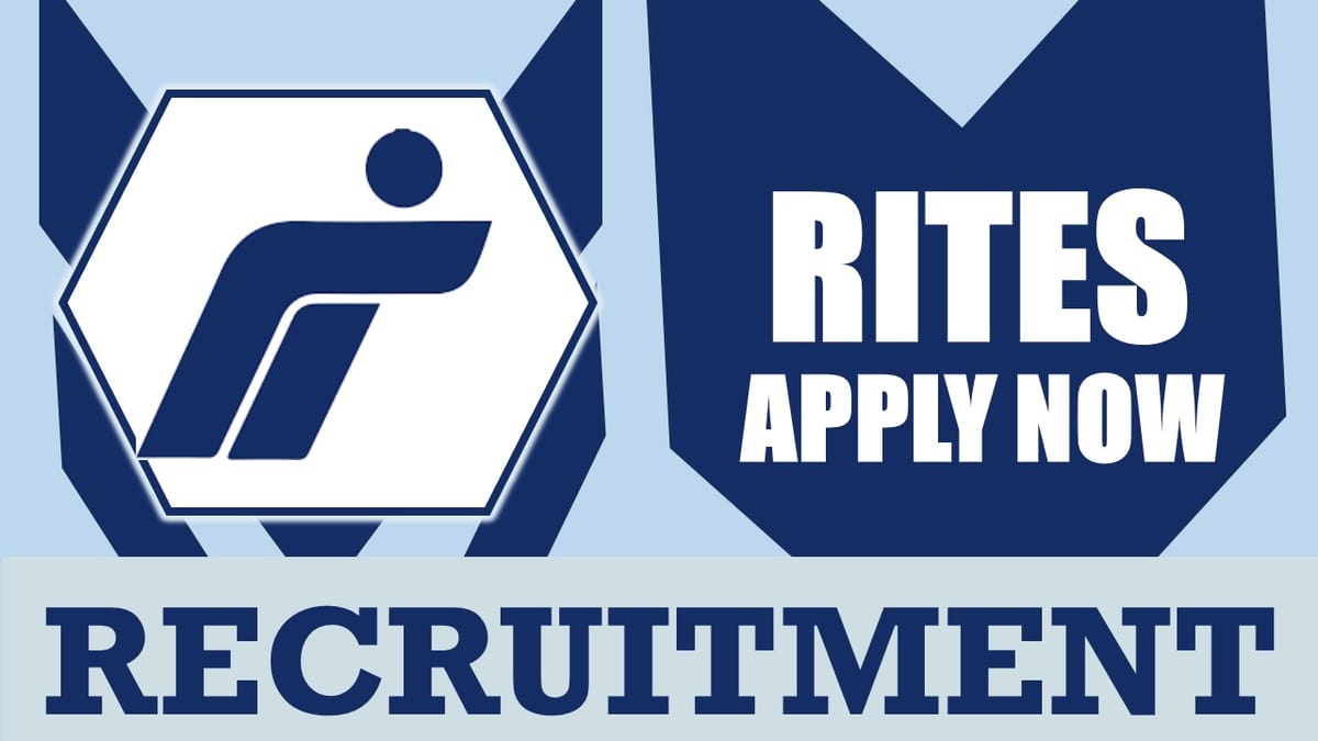 RITES Recruitment 2024: Check Post, Vacancies, Age Limit, Salary, Qualification and How To Apply