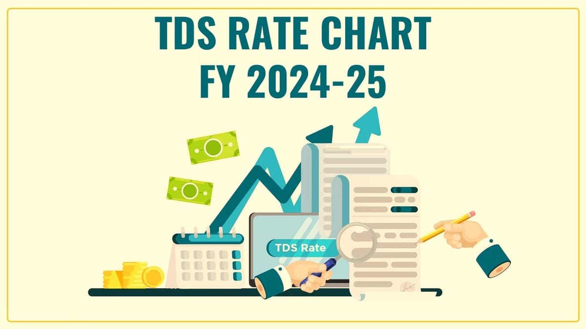 TDS Rate Chart FY 2024-25