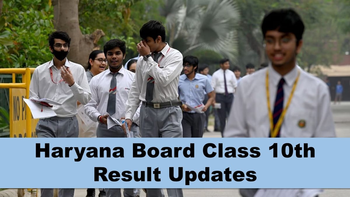 Haryana Board Class 10th Result 2024 HBSE Class 10th Result 2024 date