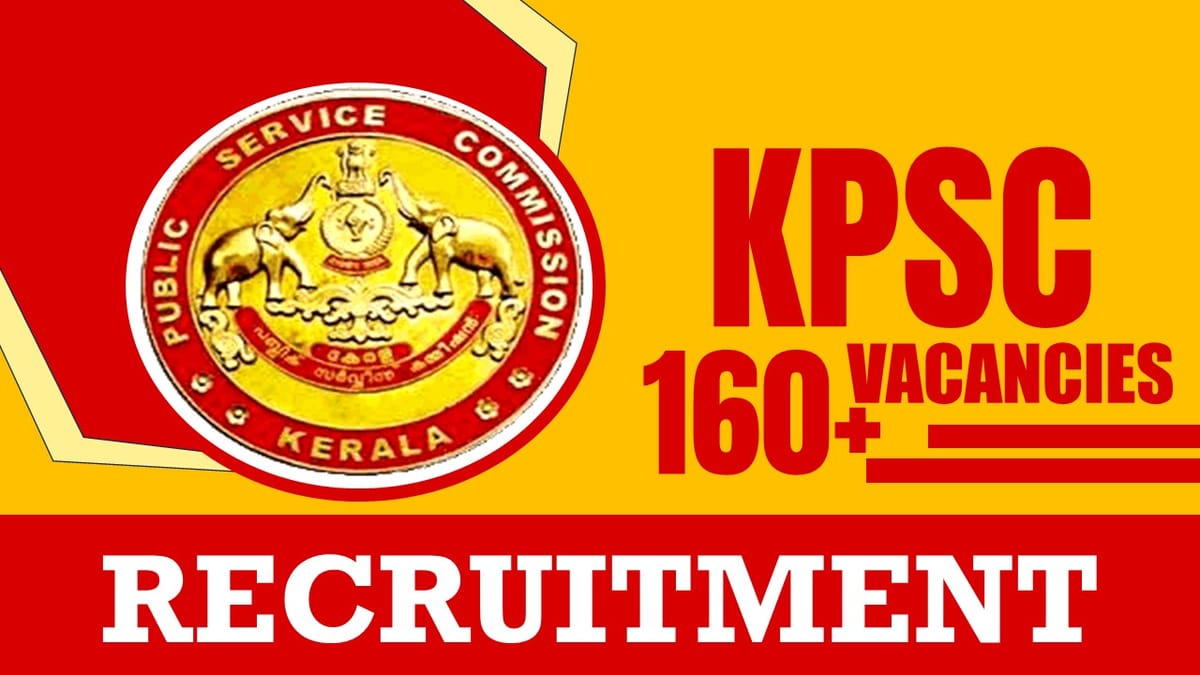 KPSC Recruitment 2024: Notification Out for 160+ Vacancies, Check Post, Qualification and Other Important Details