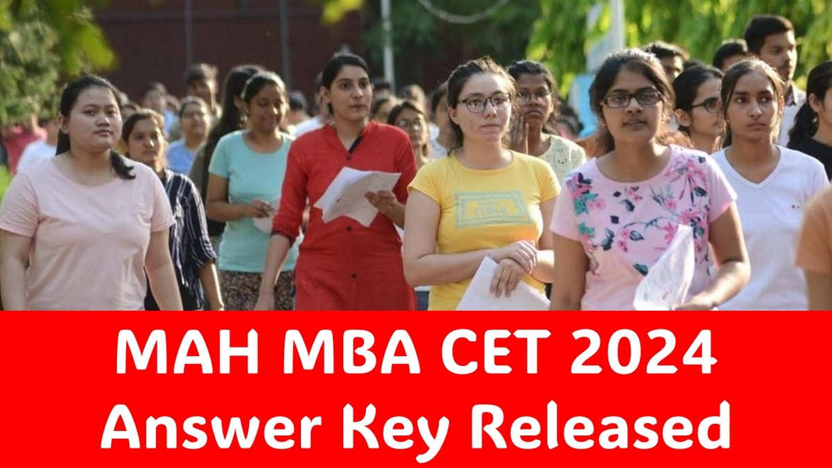 MAH MBA CET 2024: Answer Key Download Starts Today; Check Direct Link, Response Sheet, Question Paper