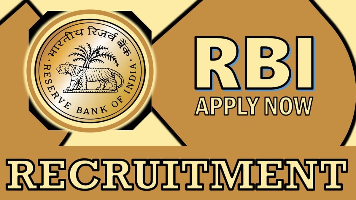 RBI Recruitment 2024: Per Hour Salary Up to 1000, Check Post, Tenure, Qualification and How to Apply