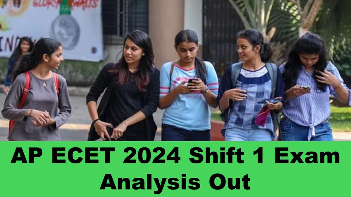 AP ECET 2024: AP ECET Exam Analysis of Shift 1, Check Difficulty Level of Exam