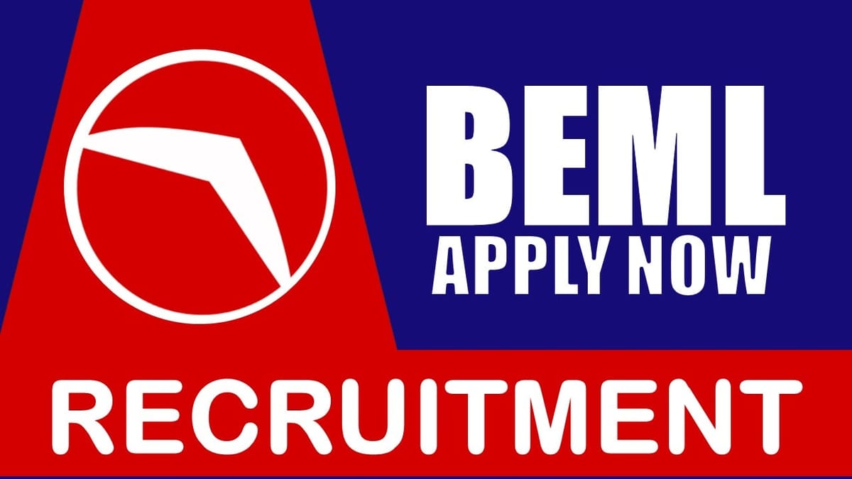 BEML Recruitment 2024: Check Posts, Vacancies, Salary, Age, Qualification and Other Vital Details