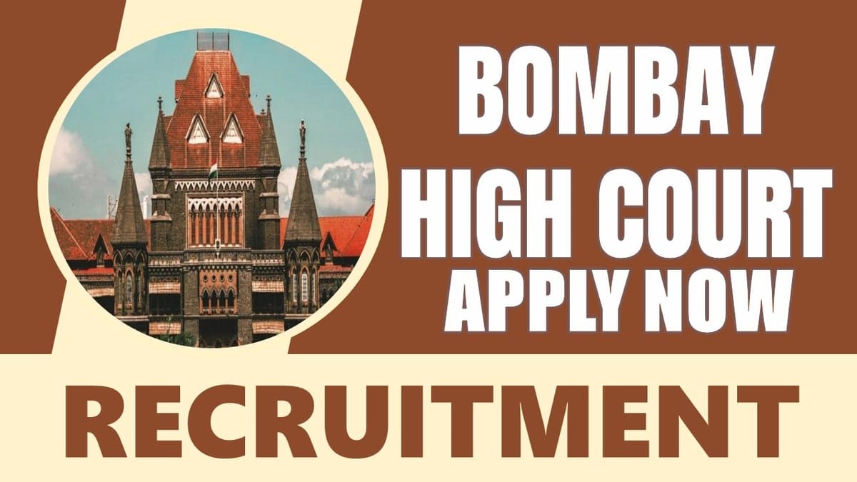 Bombay High Court Recruitment 2024 Salary Up to 155800 Per Month