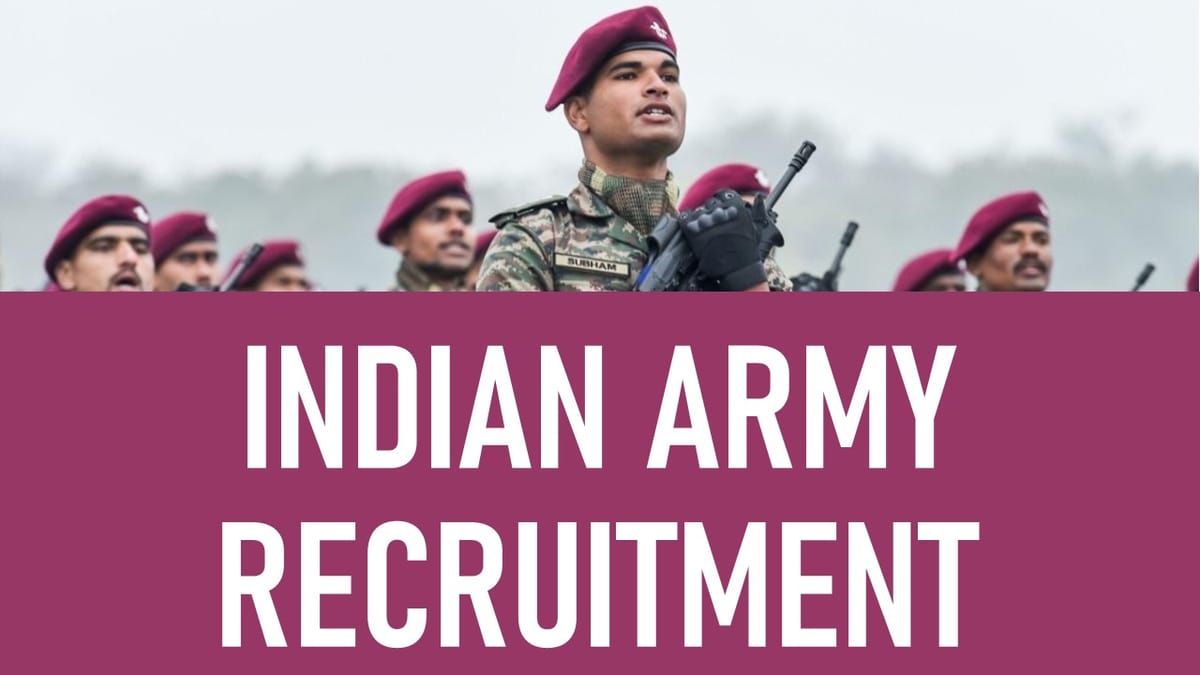 Indian Army Recruitment 2024: Check Post, Salary, Age, Qualification and Other Vital Details