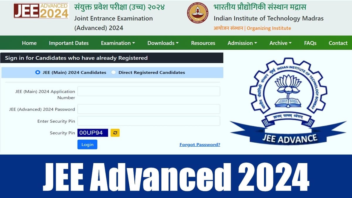 JEE Advance 2024 Registration Portal Closes Today; Check Applying Procedure and Important Date Here