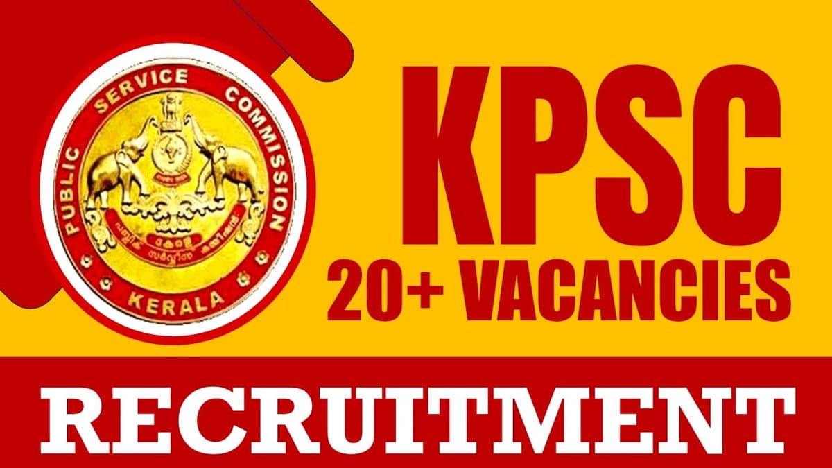KPSC Recruitment 2024: Notification Out for 20+ Vacancies, Check Post, Age, Salary, Qualification and Other Vital Details
