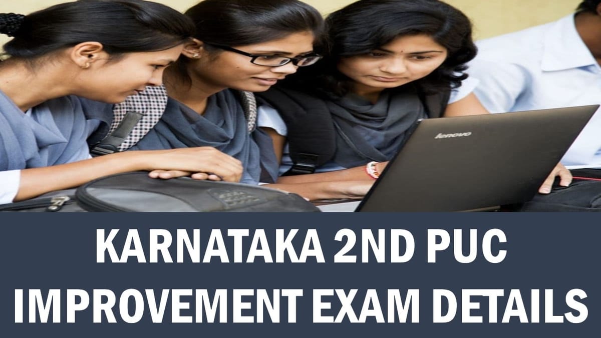 Karnataka 2nd PUC Exam Registration 2024: KSEAB Improvement Exam Application starting tomorrow