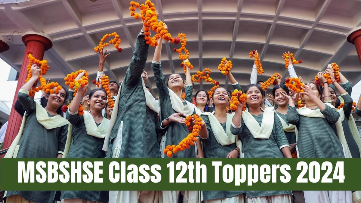 MSBSHSE Class 12th Toppers 2024: Maharashtra Board Class 12th Toppers 2024 Out; Check Maharashtra Board Toppers