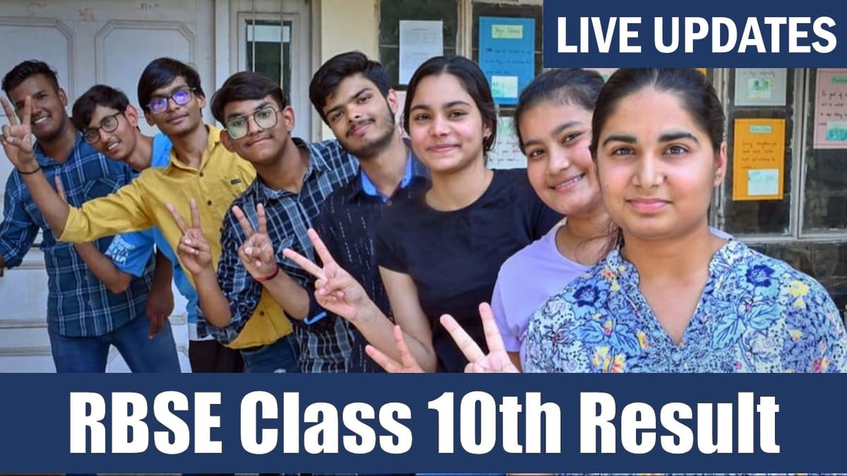 Rajasthan Board Class 10th Result 2024: RBSE Class 10th Result 2024 To be Released TODAY at rajresults.nic.in