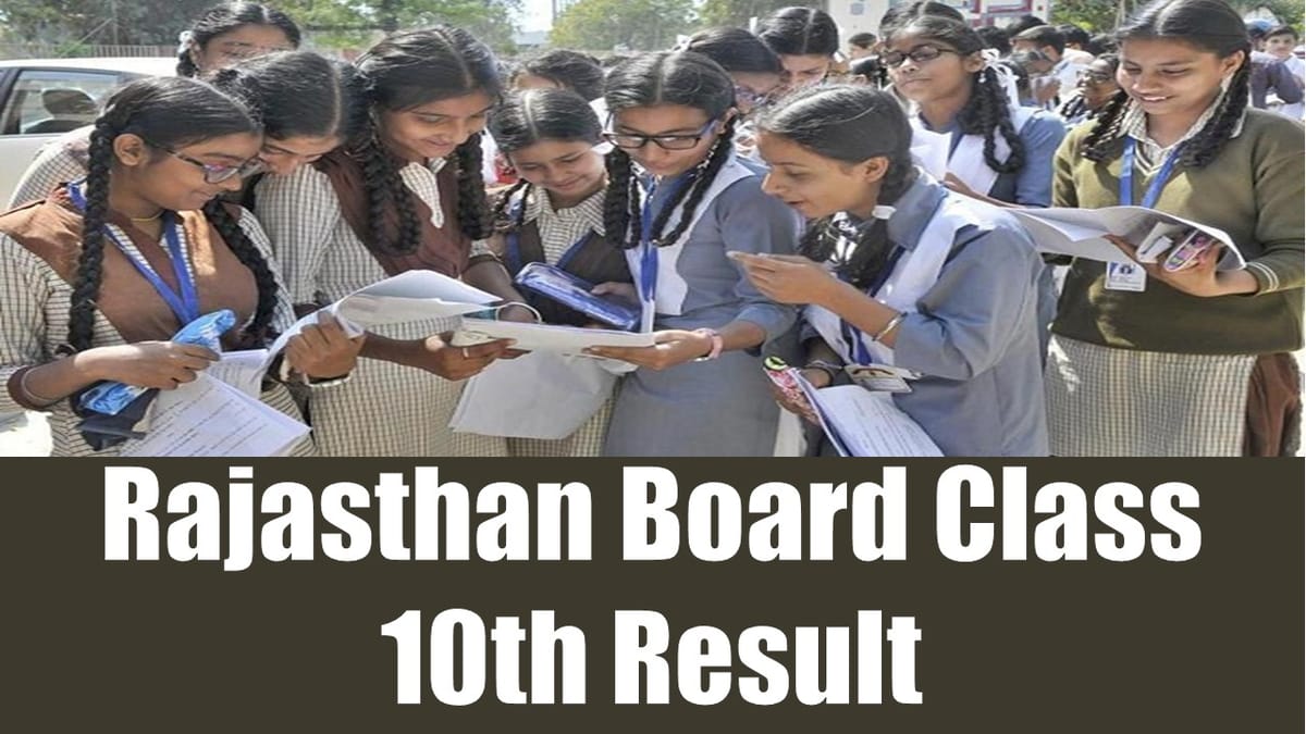 Rajasthan Board Class 10th Result 2024: RBSE Class 10th Result 2024 Releasing Today on the Official Website 