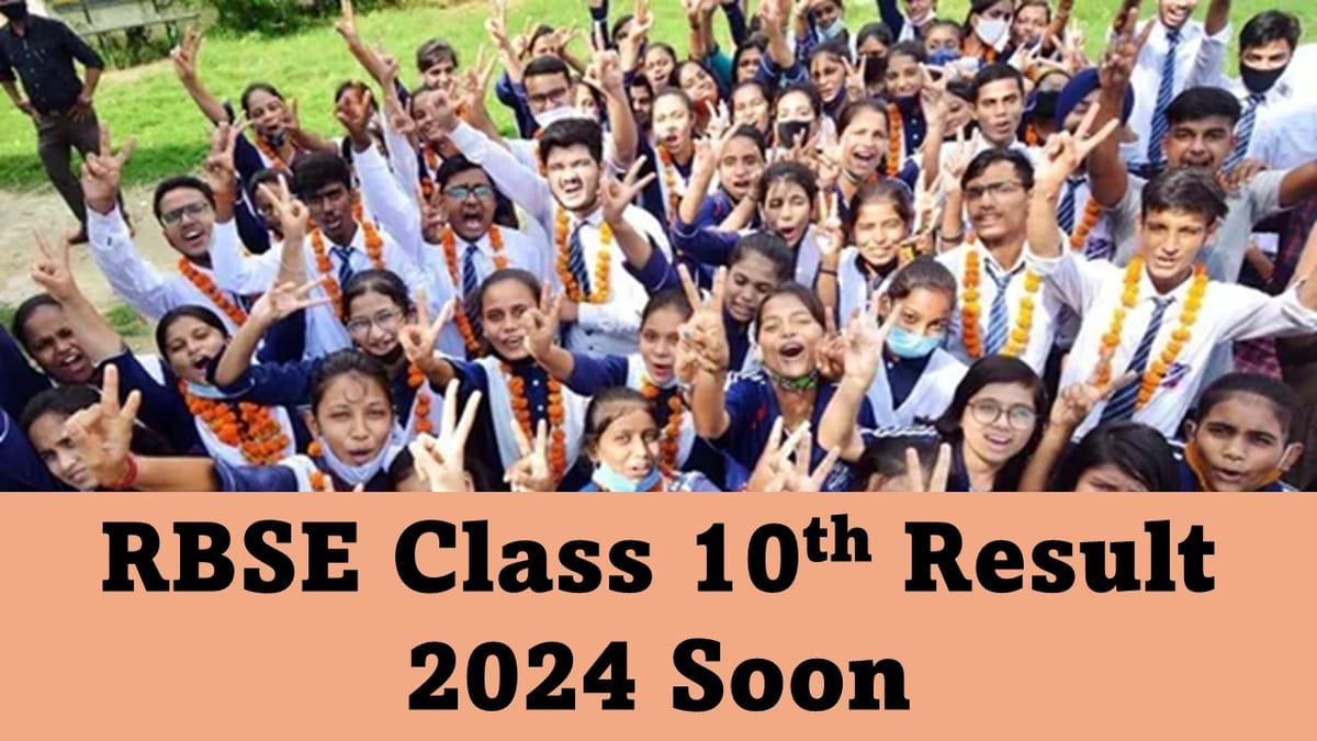 RBSE 10th Result 2024 LIVE: Rajasthan Board Class 10th Result likely to come soon Today at 5 pm
