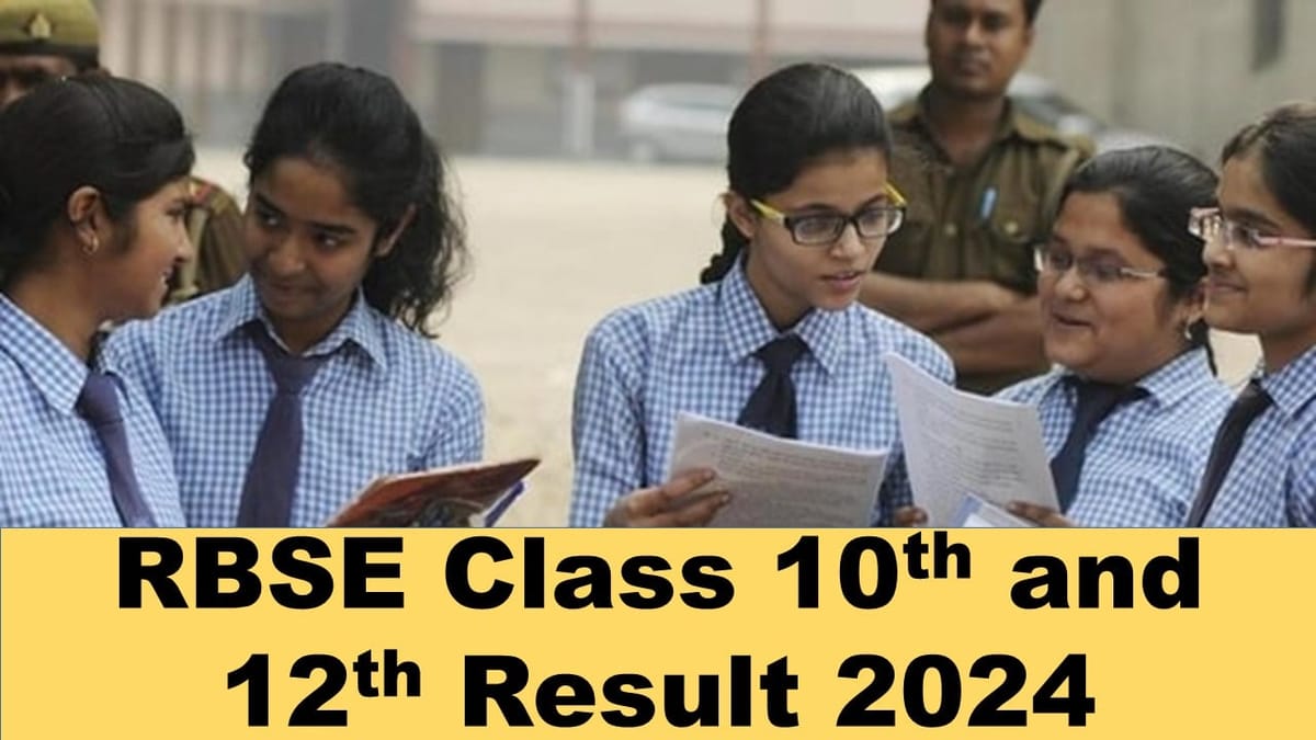 RBSE Class 10th and 12th Result 2024 Result of Rajasthan Board Class