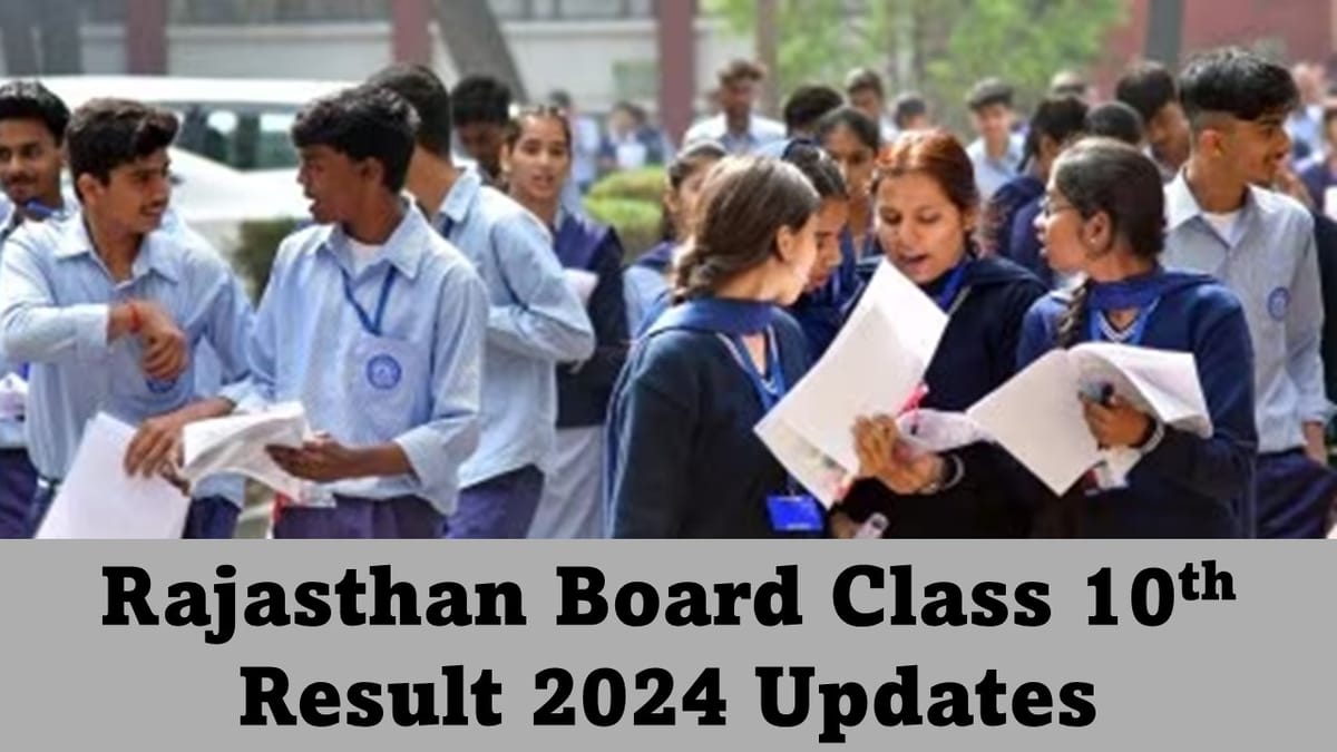 RBSE 10th Result 2024 LIVE: Rajasthan Board Class 10th Result; How to Check Result
