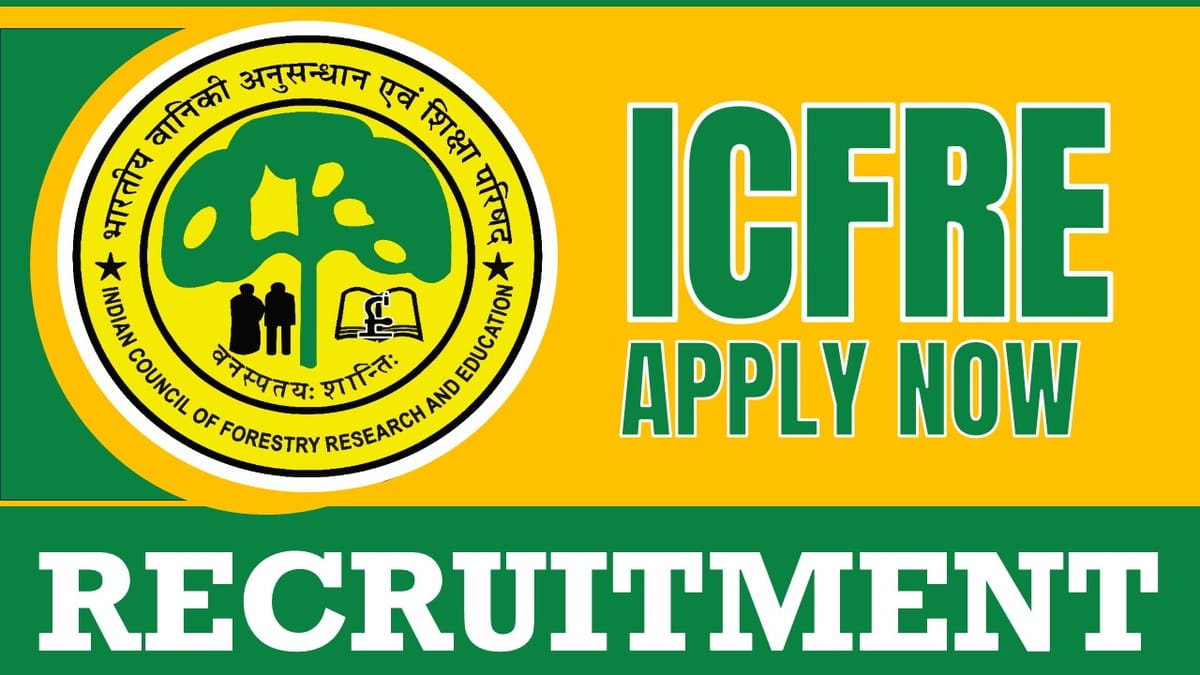 ICFRE Recruitment 2024: Check Posts, Age Limit, Tenure, Salary, Educational Qualification and Interview Details