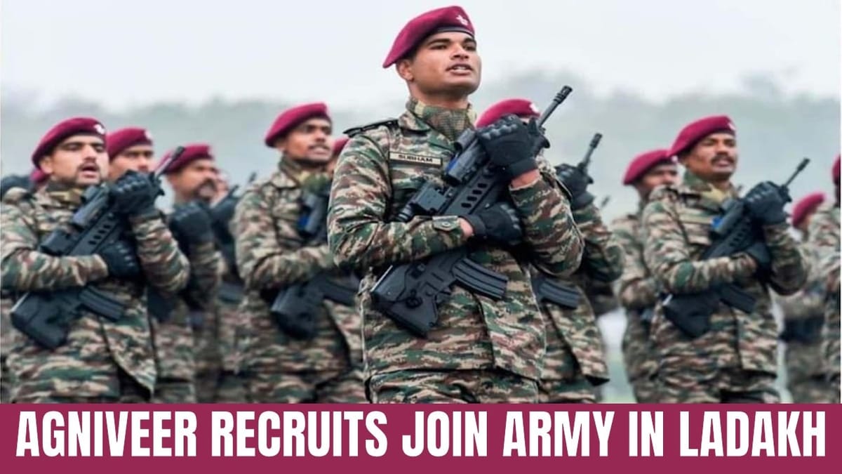 Over 400 Agniveer Recruits Join Army in Ladakh