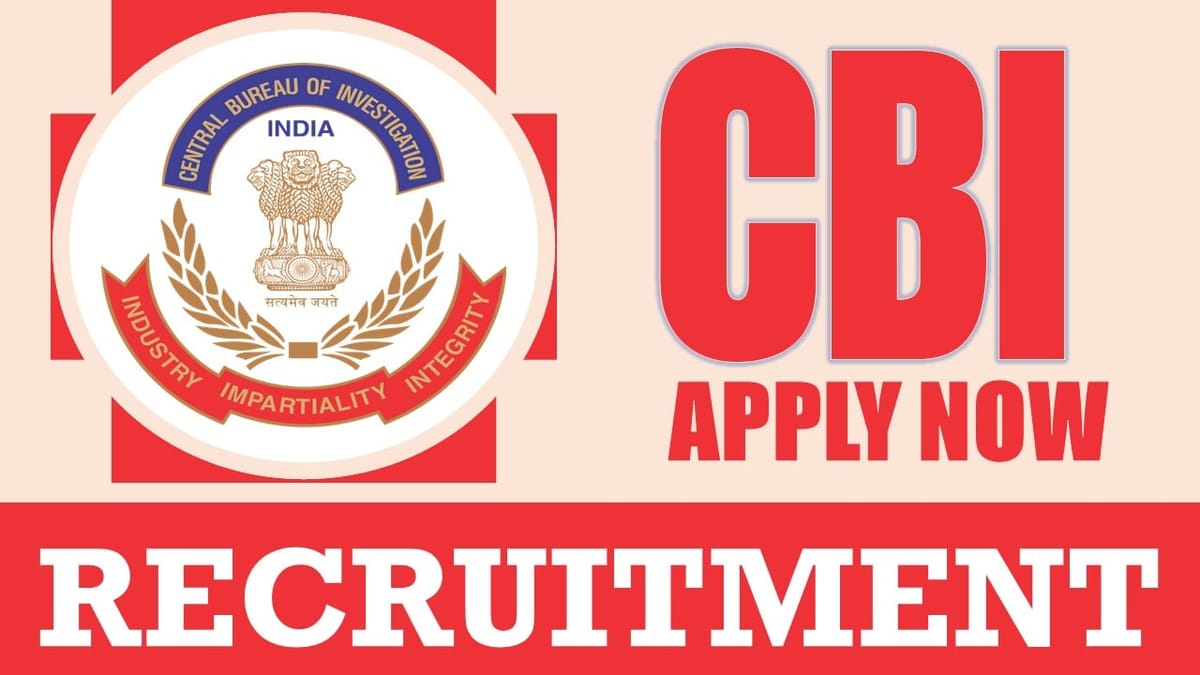 CBI Recruitment 2024: Monthly Salary Up to 39100, Check Post, Eligibility Criteria, Tenure and Application Details