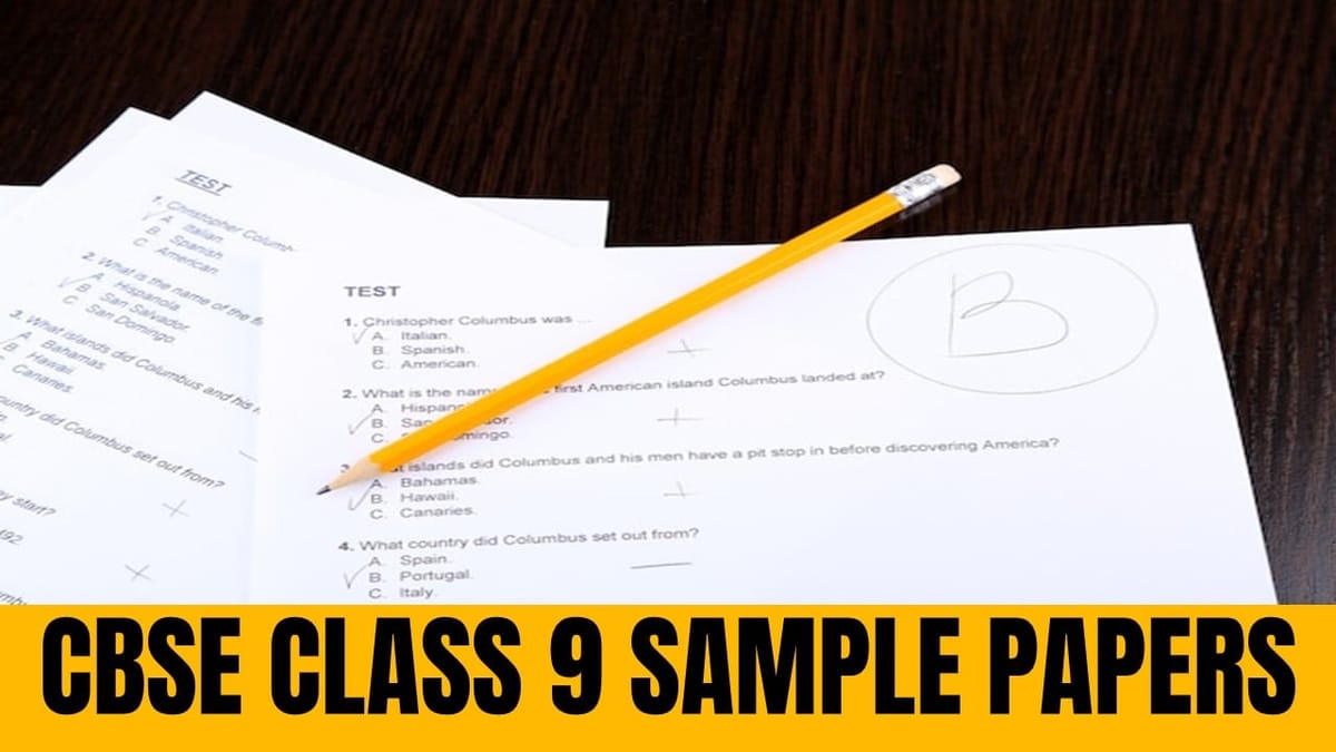 CBSE Class 9th Sample Papers 2024-25: Download PDF for CBSE Class 9th Sample Papers 2024-25