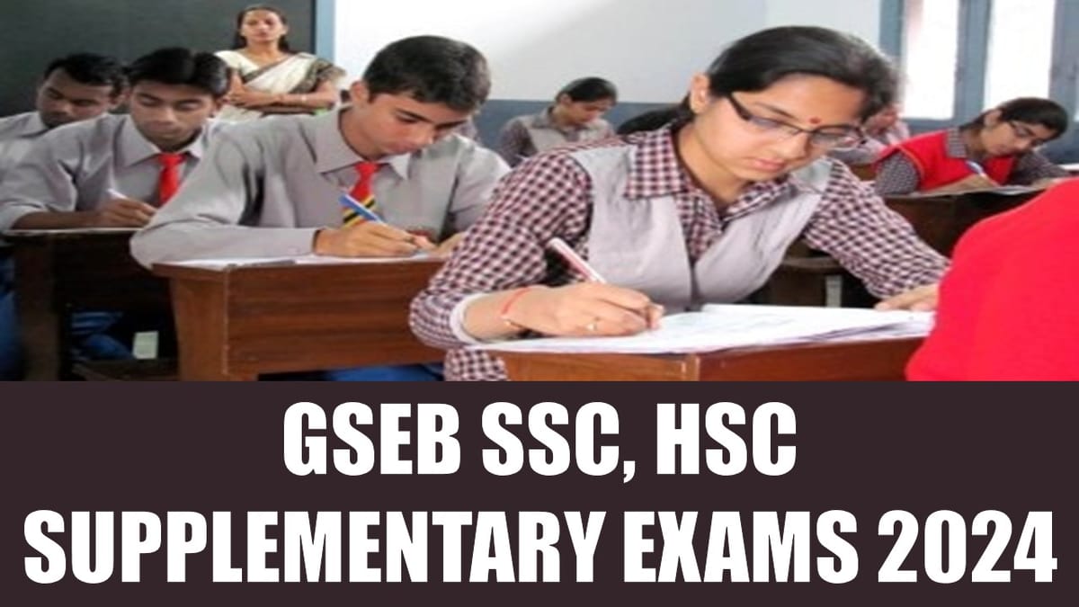 GSEB 10th and 12th Supplementary Exams 2024: GSEB 10th and 12th Supplementary Exams 2024 Date Sheet Out; Check the Dates Here