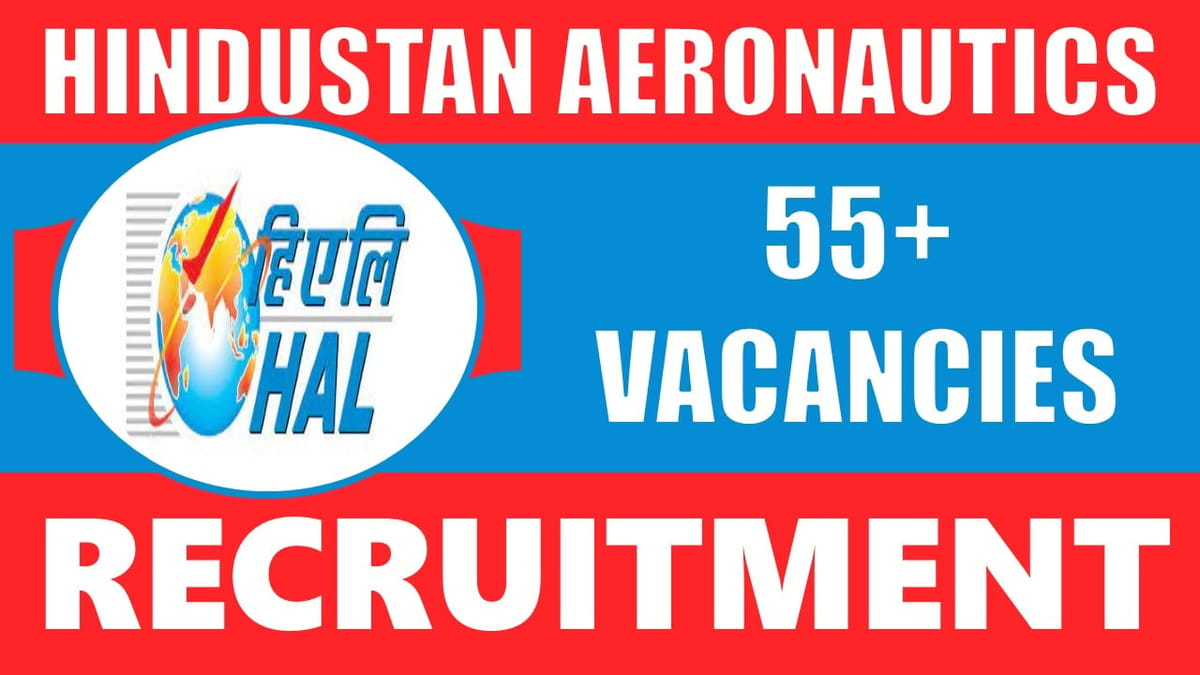Hindustan Aeronautics Recruitment 2024: Notification Out for 55+ Vacancies, Check Post, Remuneration and Other Details