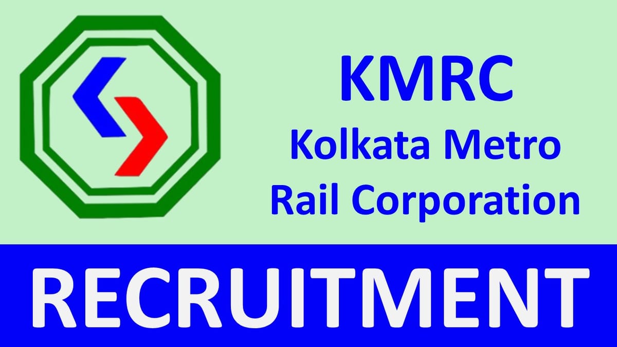 KMRC Recruitment 2024: Notification Out, Check Post, Age Limit, Salary, Qualification and Other Vital Details