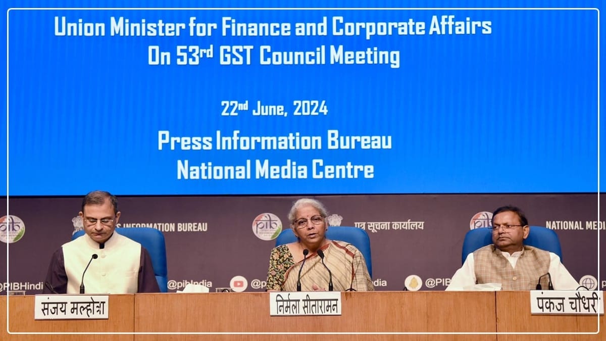 Key Recommendations made by 53rd GST Council Meeting