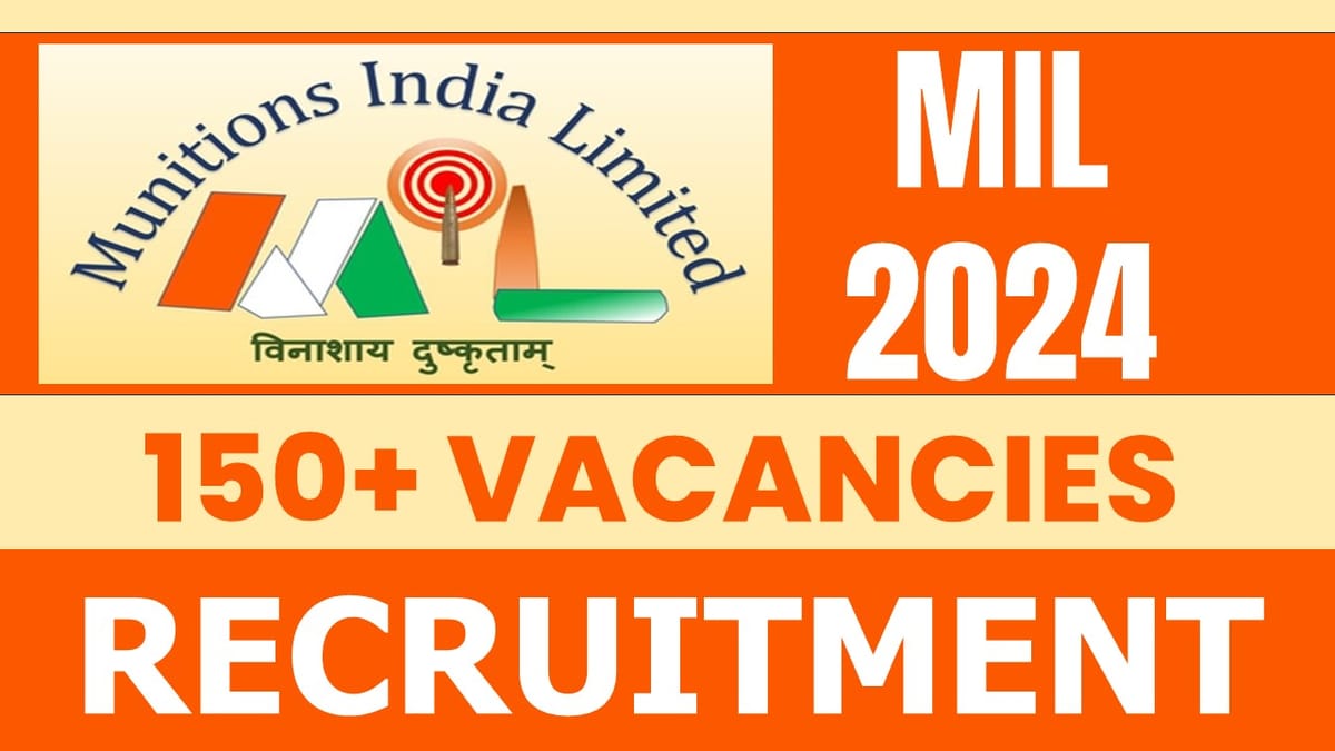 MIL Recruitment 2024: Notification Out for 150+ Vacancies, Check Post, Qualification and Application Procedure