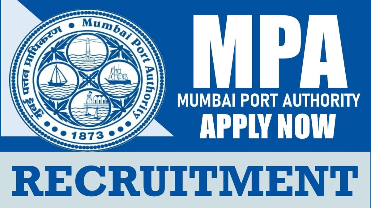 Mangalore Port Authority Recruitment 2024: Monthly Salary Up to 220000, Check Post, Age, Qualification and How to Apply