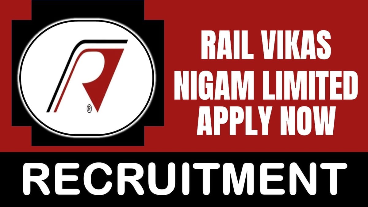 Rail Vikas Nigam Recruitment 2024: Check Post, Age, Tenure, Salary and Other Important Details