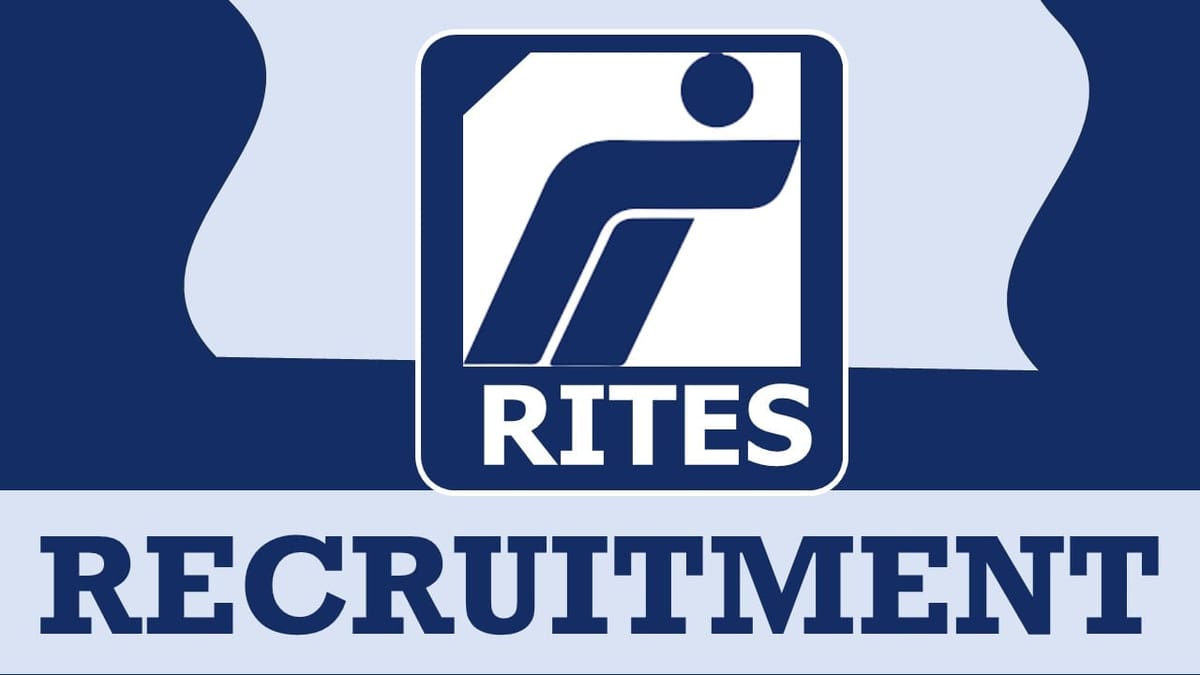 RITES Recruitment 2024: Salary Up to 120000 Per Month, Check Post, Age, Qualification and How to Apply