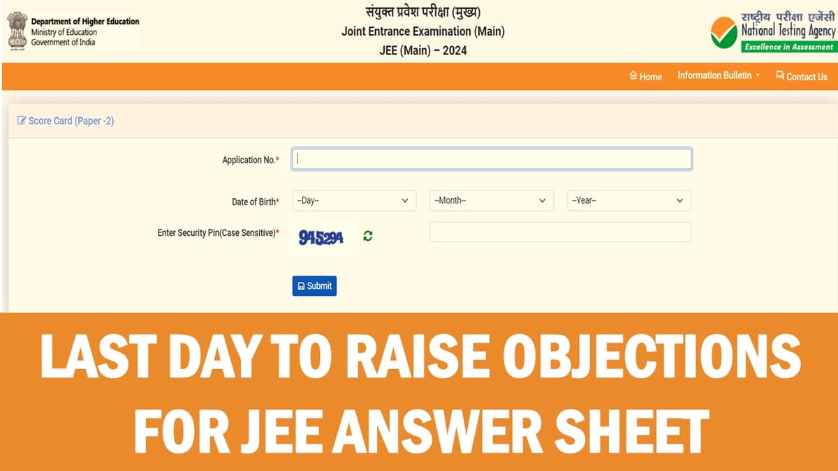 JEE Advanced Answer Key 2024: Check Last Day to Raise Objections, Steps to Raise Objections
