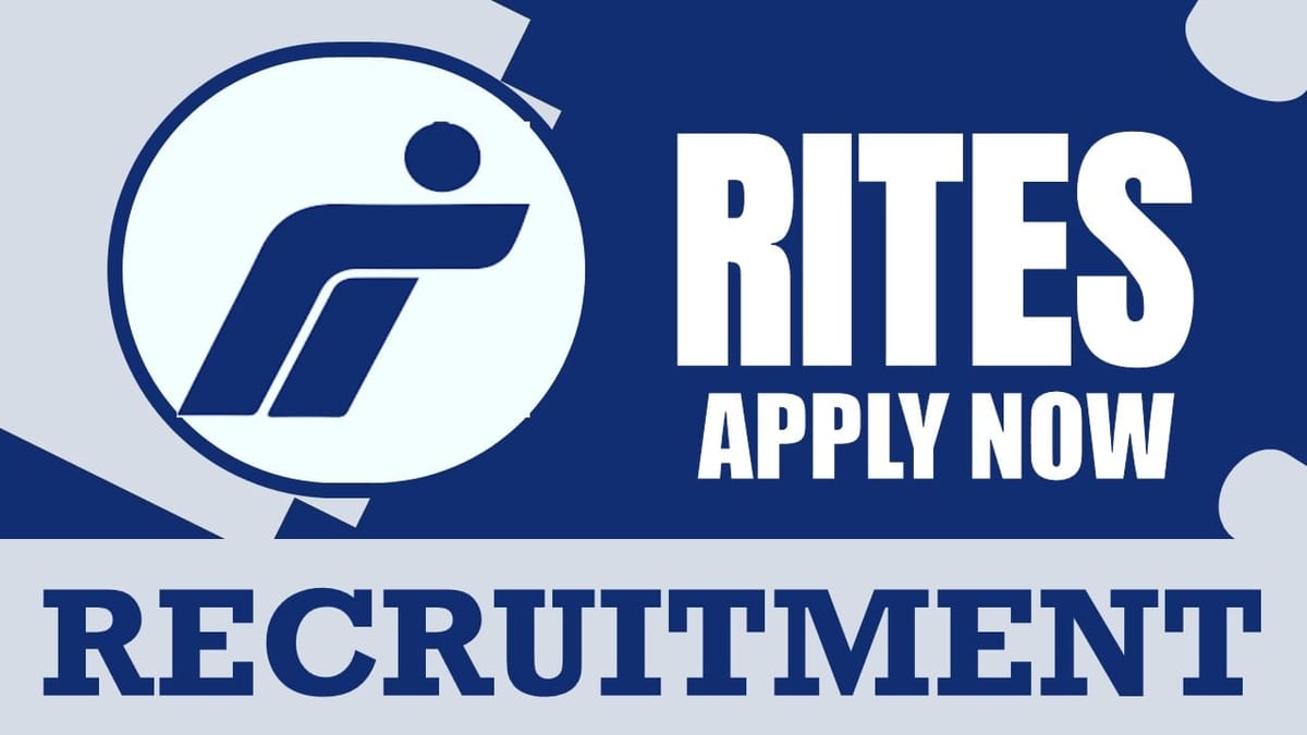 RITES Recruitment 2024: Check Post, Age Limit, Salary, Tenure and Other Important Details