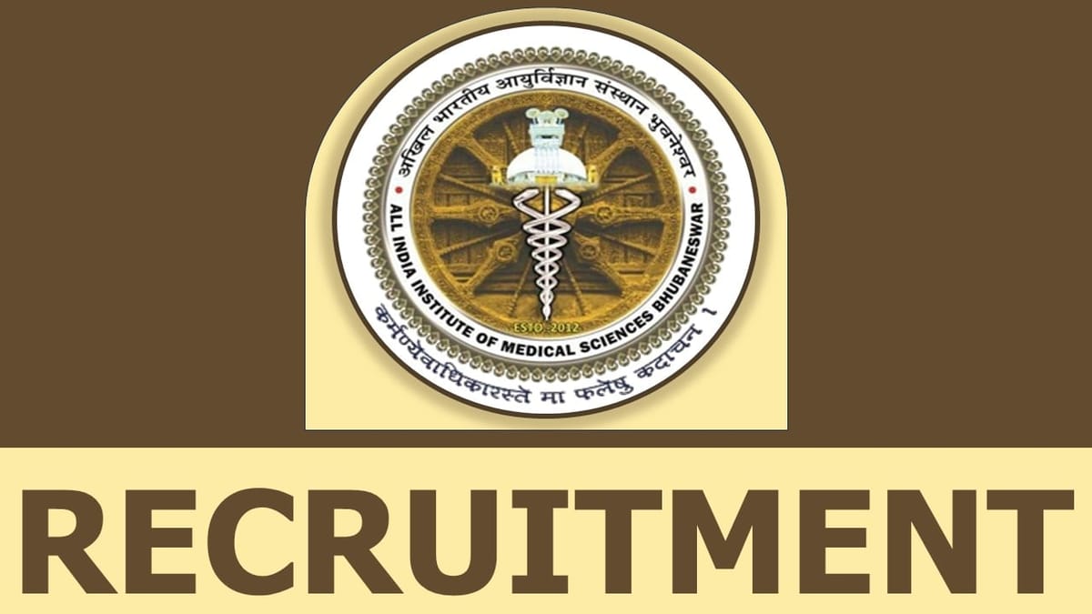AIIMS Bhubaneswar Recruitment 2024: Check Post Remuneration Qualification and Process to Apply