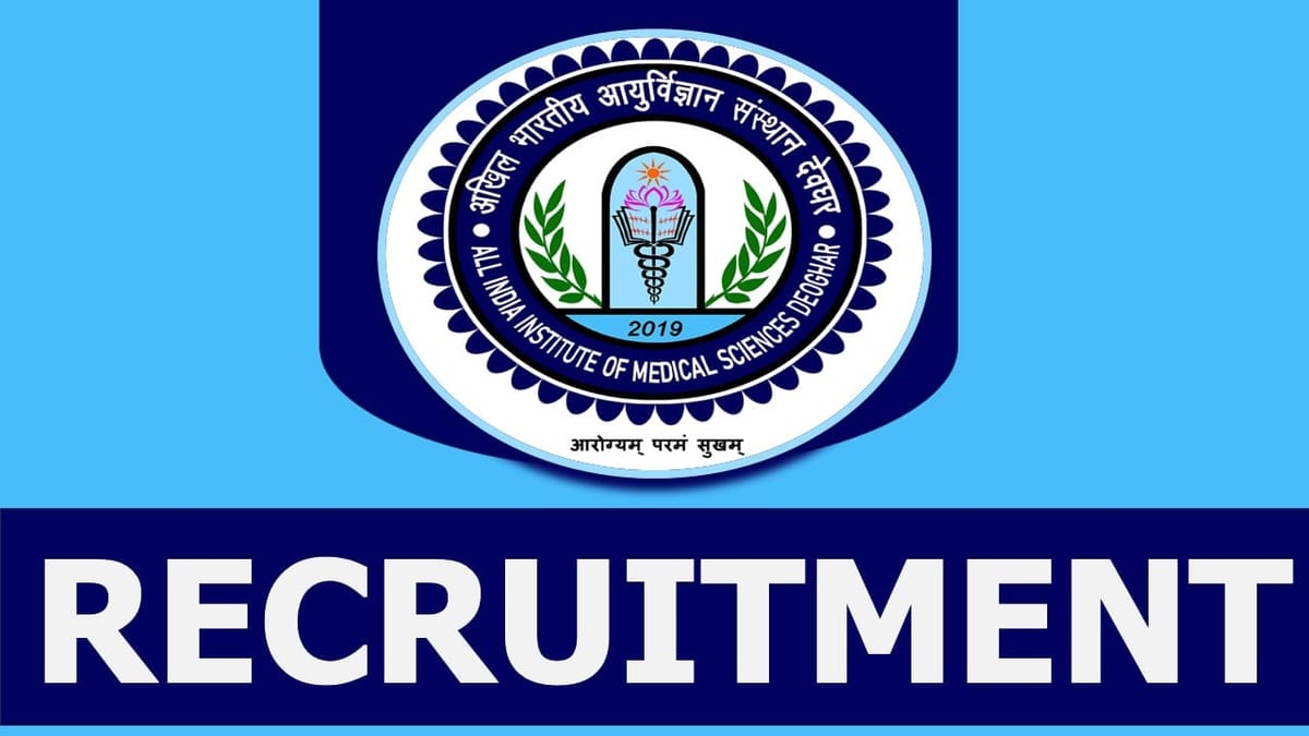 AIIMS Deoghar Recruitment 2024: Check Position, Salary, Age, Qualification and How to Apply