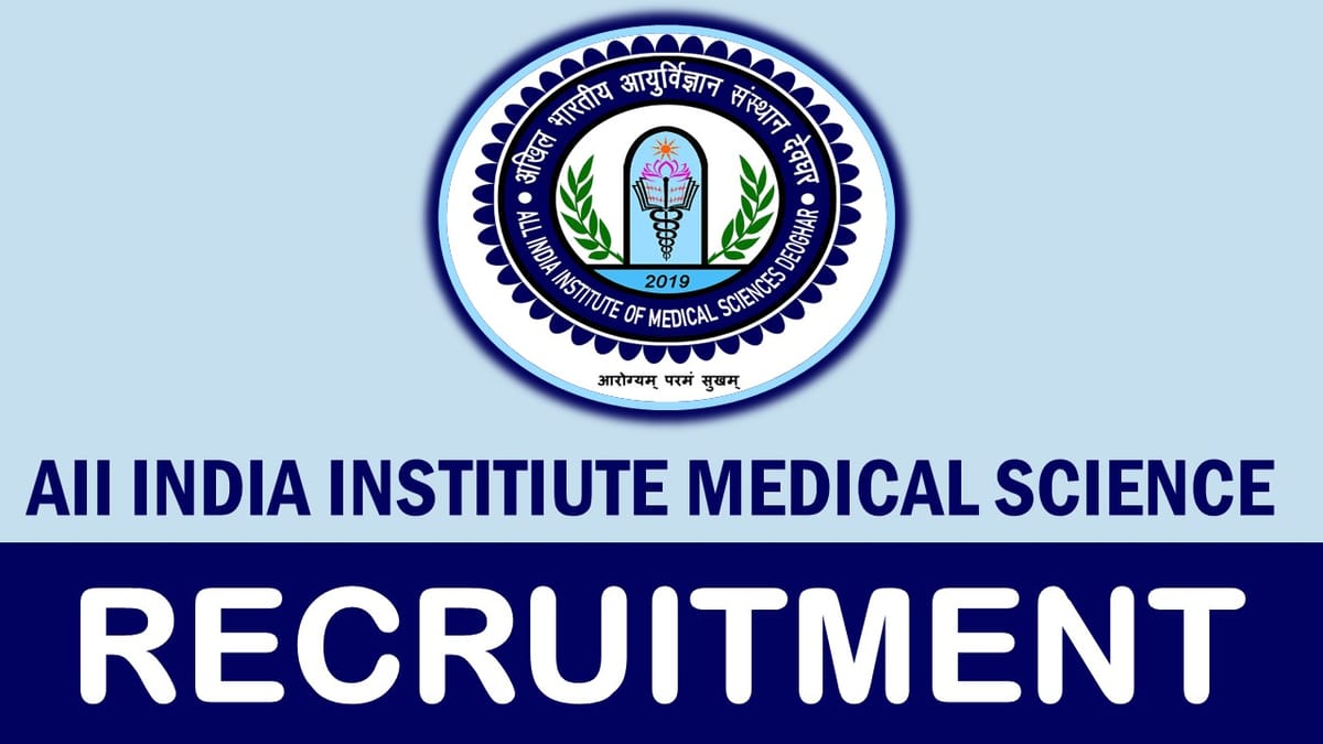 All India Institute of Medical Sciences Bharti 2024: New Notification Out for 90+ Vacancies, Check Posts, Salary, Age, Qualification