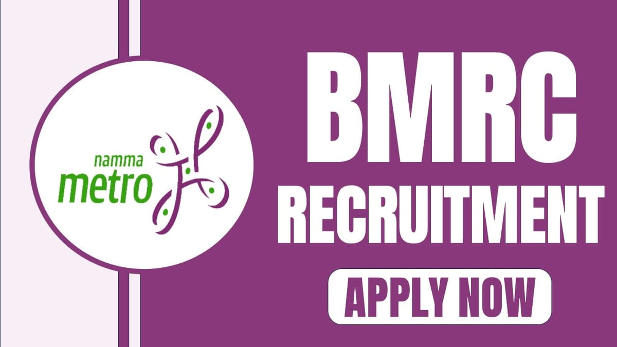 BMRC Recruitment 2024, Salary Up to 210693 Per Month, Check Post and Other Improtant Details