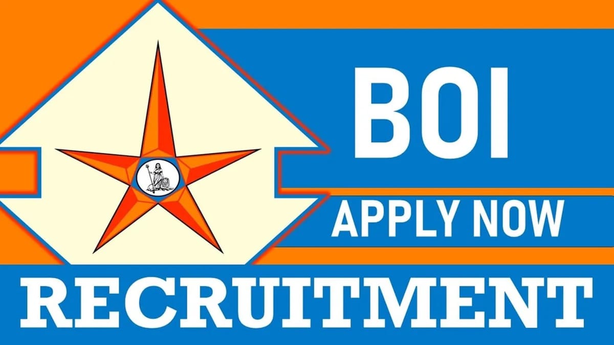 Bank of India Recruitment 2024: Check Posts, Qualification, Age, Salary and Application Procedure