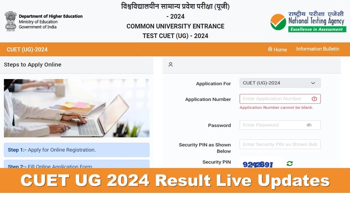CUET UG 2024 Result Live Updates: Check How and Where to Download CUET UG 2024 Scorecard, Final Answer Key
