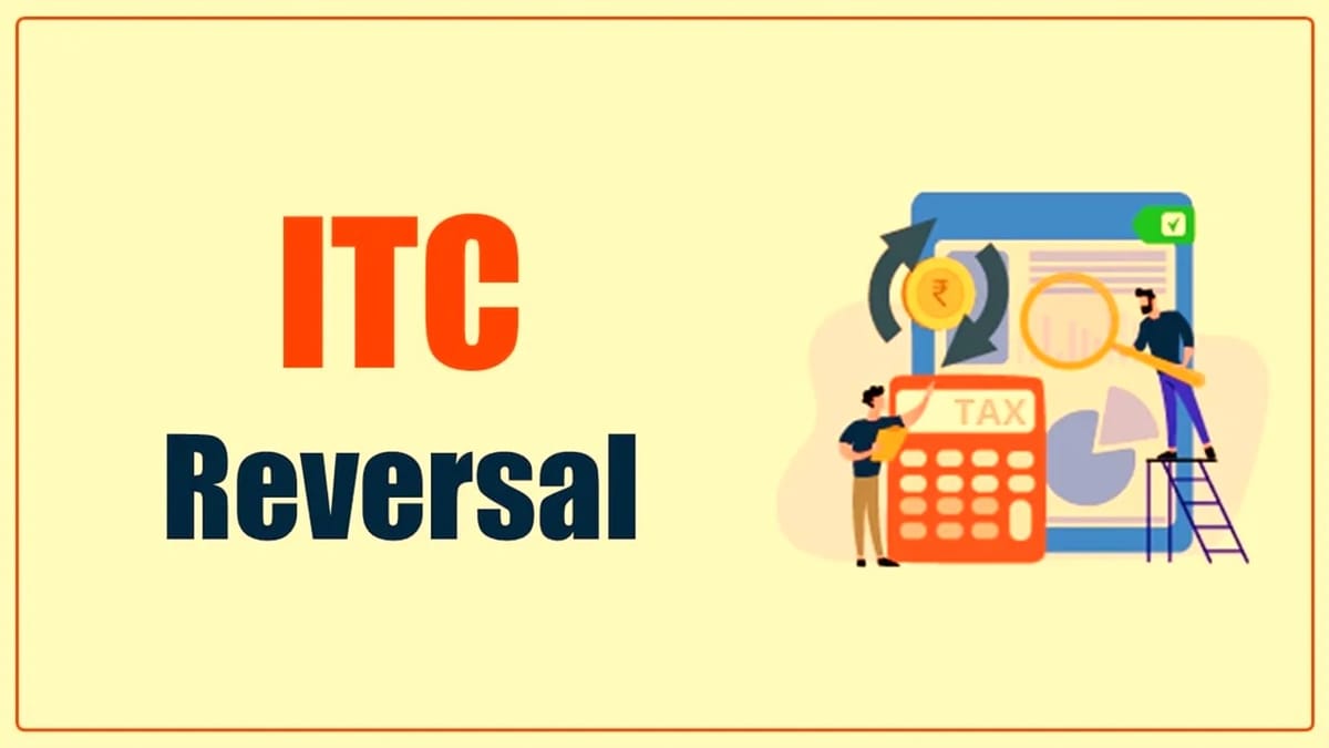 CA/CMA Certificate Requirement for Reversal of ITC