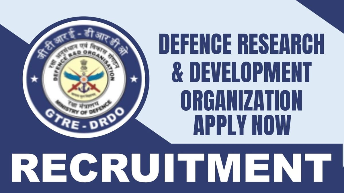 Defence Research and Development Organization Recruitment 2024: Check Post, Salary, Educational Qualification and Process to Apply