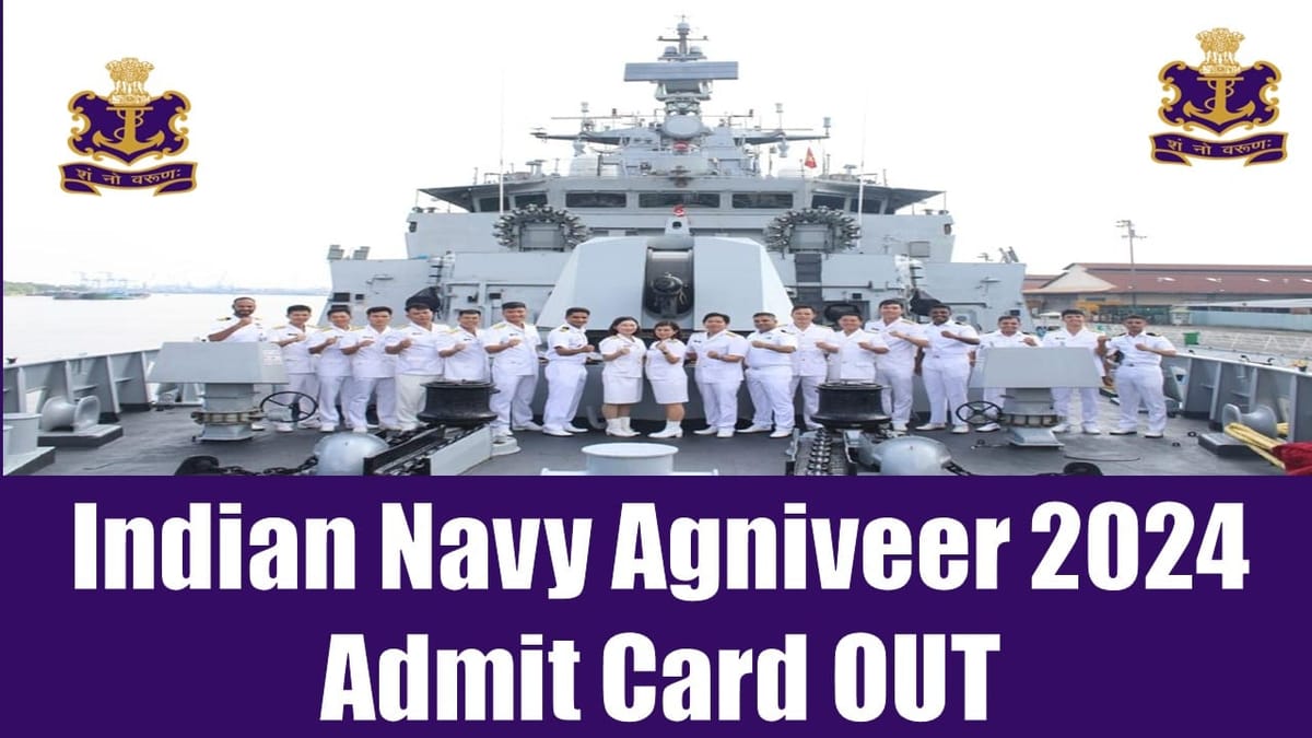 Indian Navy Agniveer 2024: SSR, MR Agniveer 2024 Admit Card Out, Exams to Begin from July 9, 2024