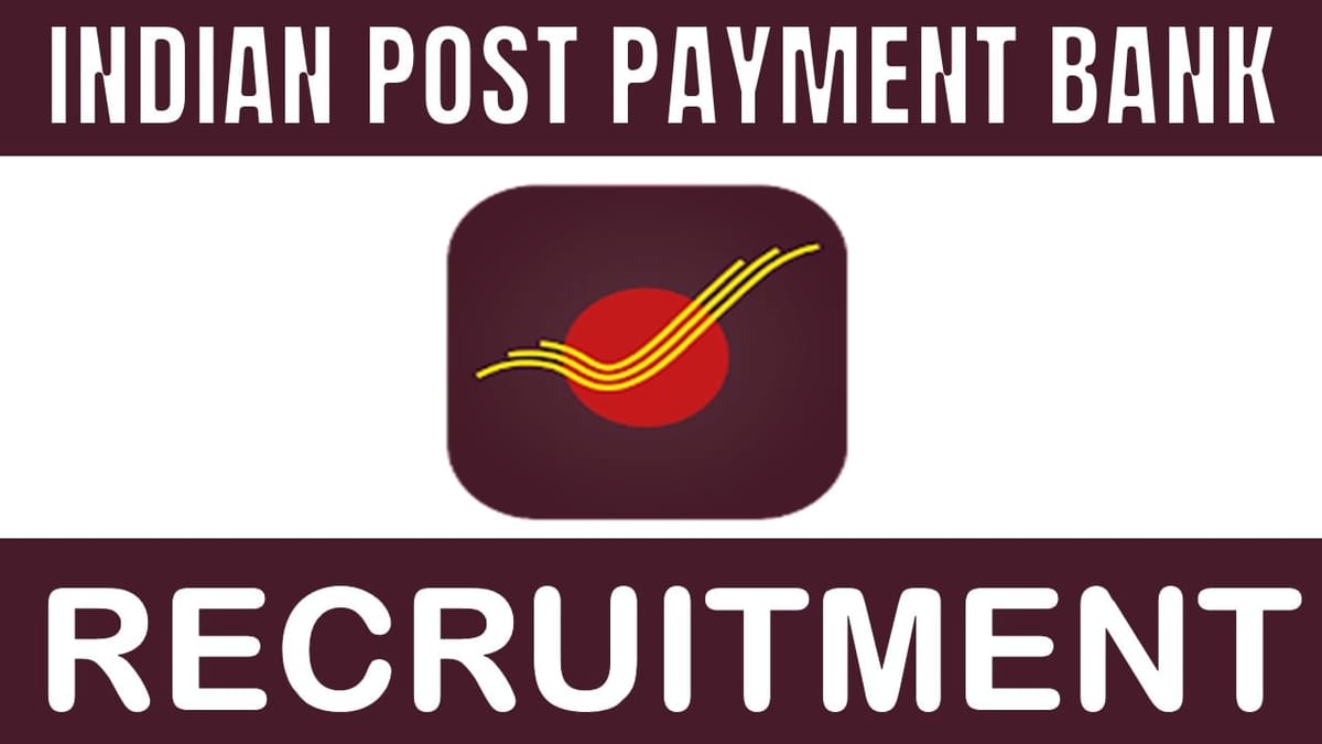 India Post Payments Bank Recruitment 2024: Notification Out for Multiple Posts Check Posts Salary and How to Apply